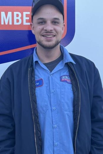 a man wearing a blue shirt